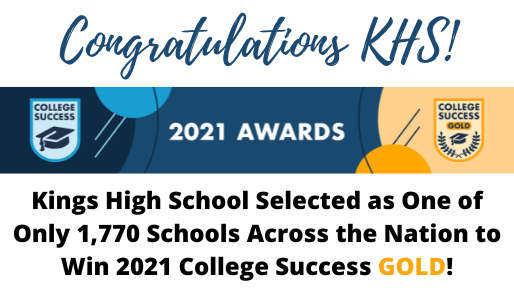 KHS Wins College Success Gold Award